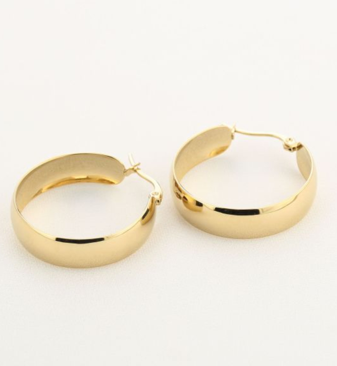 Light hoops - goud