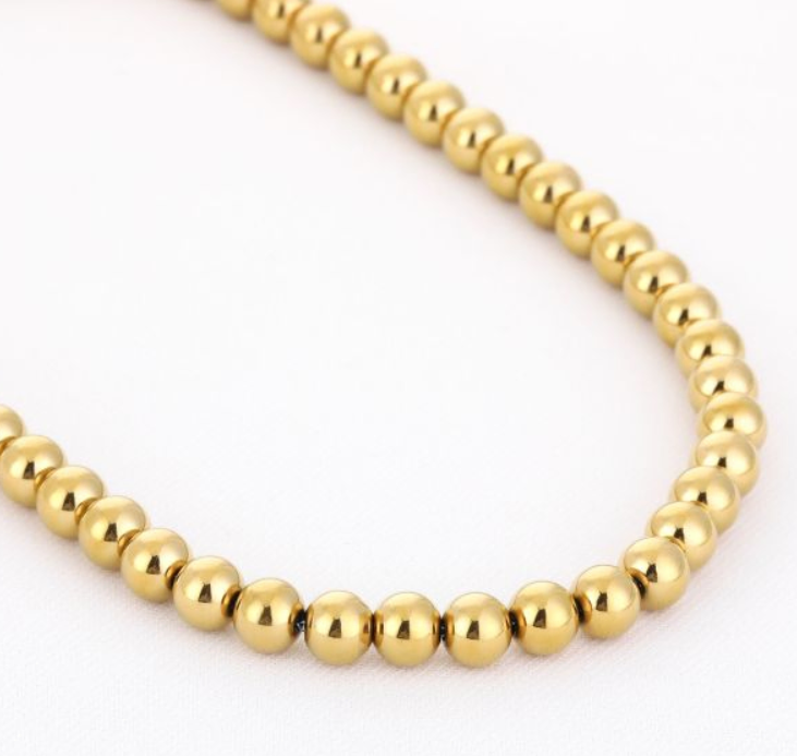 Kralen ketting - goud