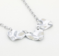 Triple heart ketting - zilver