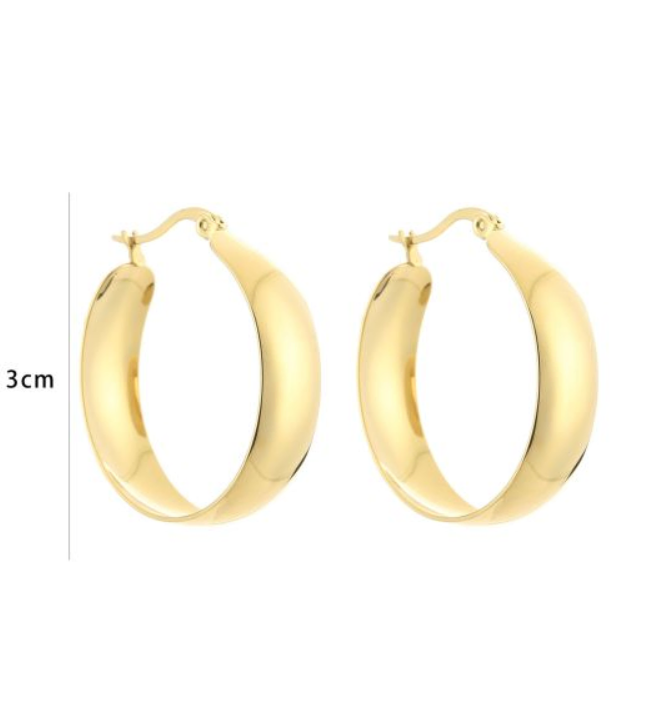 Light hoops - goud