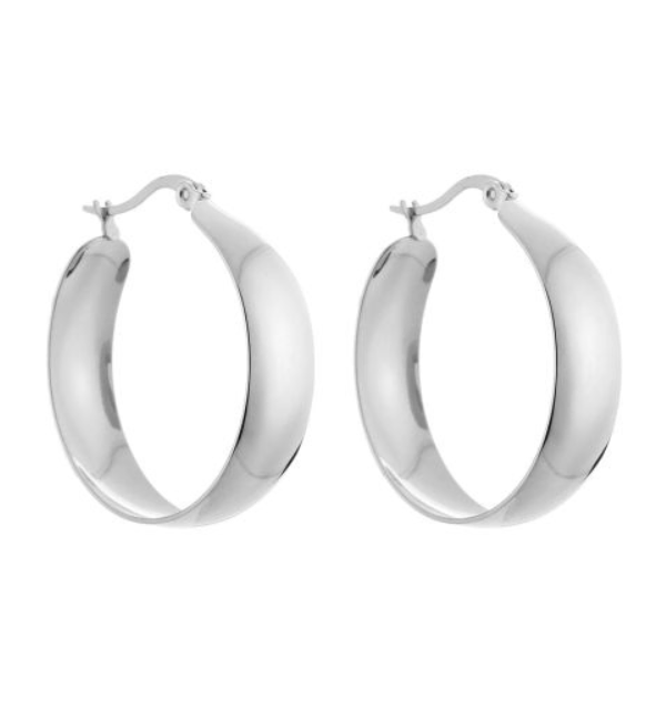Light hoops - zilver
